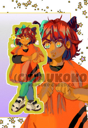 Puffy Red Feline SB - $50